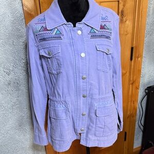 Overland - Women's Purple Embroidered Jacket